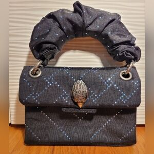 Kurt Geiger Mini Bag Ruched Fabric Black